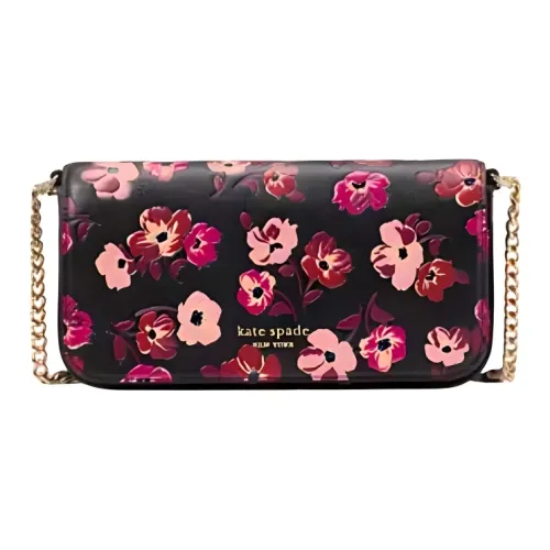 Kate Spade Кожа Кошелек Сумка через плечо Женская Черная Многоцветная