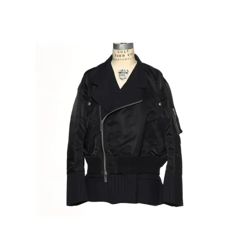 sacai Barneys New York Silver Seat Flagship Store 20th Anniversary Commemoration Series Черные Женские Куртки