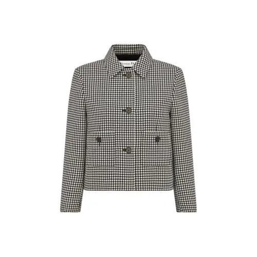 Dior Quarterly New Products Черный/Белый Женские Куртки
