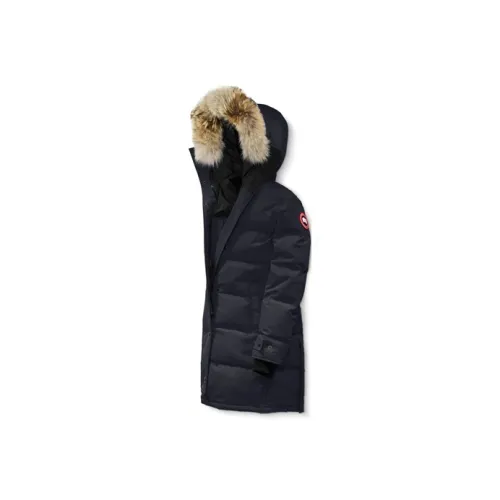 Canada Goose Shelburne Series Женские пуховики темно-синего цвета
