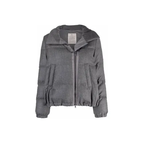 Brunello Cucinelli Серые Женские Пуховики
