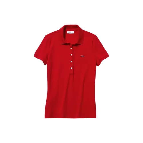 LACOSTE Женское Поло Красного цвета