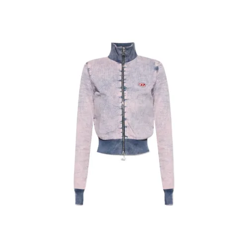 DIESEL Розовый/синий Женские Куртки