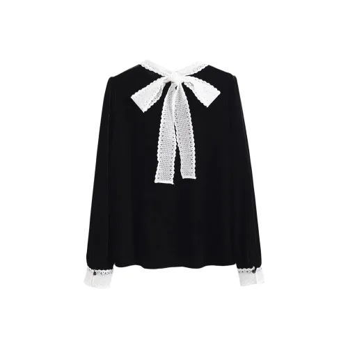 Wbwq Черные Женские Рубашки