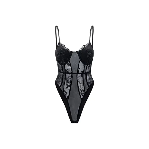 Sad Dog Черный Женское боди