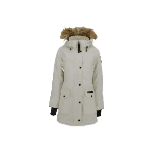Canada Goose Trillium Down Jacket Parka Coat Women's Ecru Канада Goose Trillium Пуховик Парка Пальто Женское Экрю