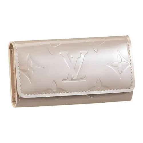 LOUIS VUITTON Монограмма Vernis Тисненое Глазурованное Покрытие Кожа Кошелек Женские Розовый