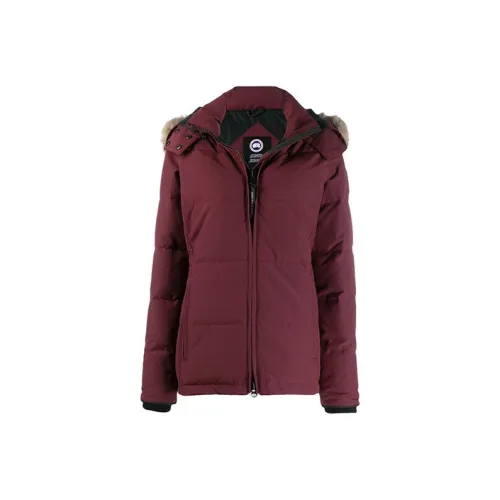 Canada Goose пуховик PARKA пальто зимний женский ягодно-красный