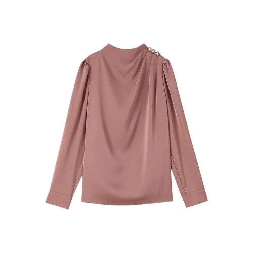 OUNIXUE Темно-розовый Женские Рубашки