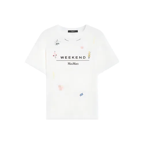 WEEKEND MaxMara Стандартная T-рубашка Женская Белая