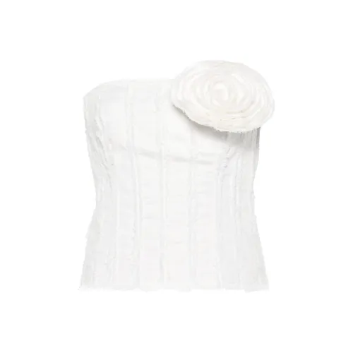 Blumarine Без бретелей Топ Женская Белая