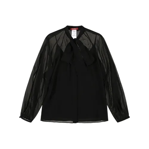 MaxMara Studio Рубашка Женская Черная