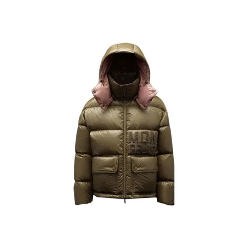 Moncler Abbaye Series Пуховик Женские Грязно-коричневый