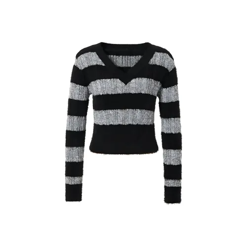 Hopeshow Трикотаж Женский Серый Полосы 711