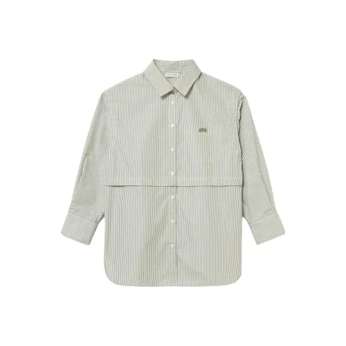 LACOSTE Рубашка Женская Хаки Зеленая