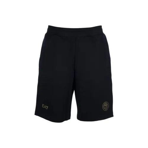 EMPORIO ARMANI EA7 SS25 Повседневные шорты Мужские Черные