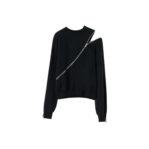 SOON FLOWER Толстовка Женская Черная