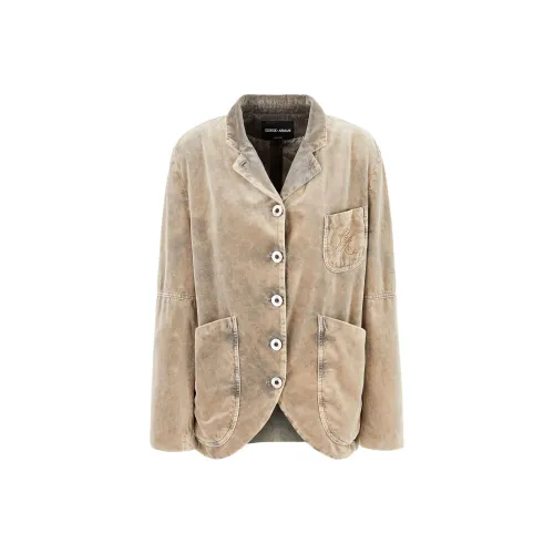 GIORGIO ARMANI FW24 Куртки и пальто Женские Бежевый