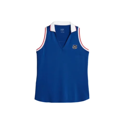 PUMA Golf HOOPS x GOLF Синий Женское Поло