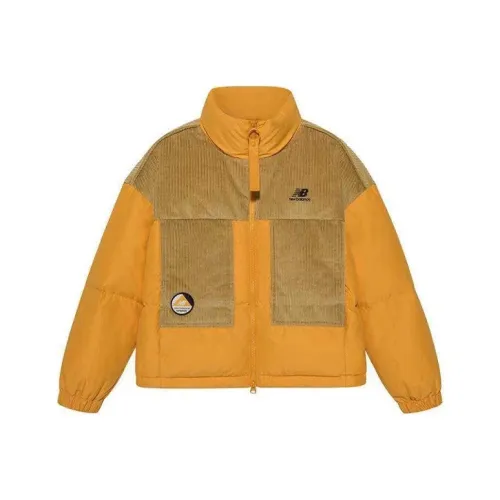 New Balance Пуховик Зимний Женский Желтый