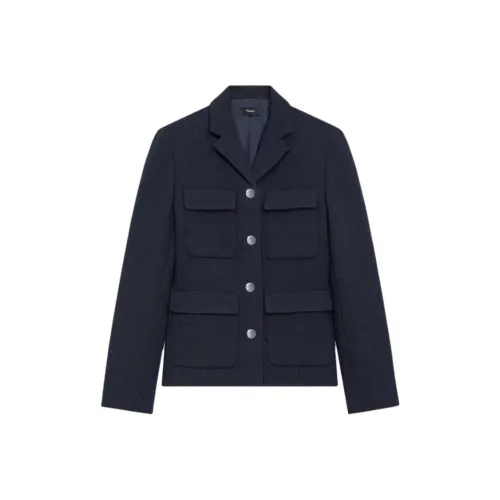 THEORY Куртка Женская Смешанная Темно-Синяя