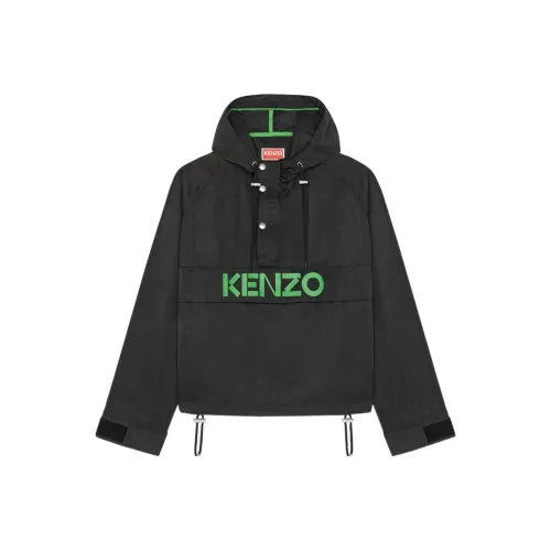 KENZO Letter Logo Черные Женские Куртки