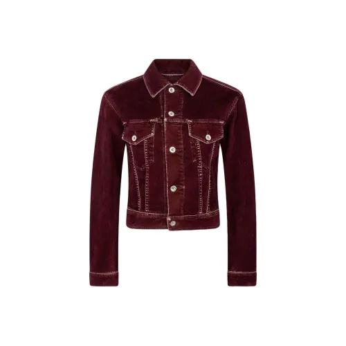 Paco Rabanne FW23 Куртки и Пальто Женские Бордовый