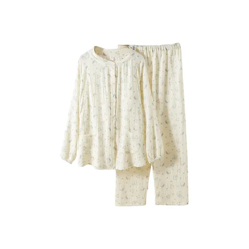 FARO Пижамный комплект женский Звезда и Луна синий