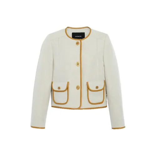 COACH Крем Женские Куртки