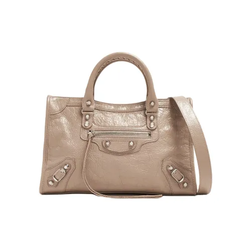 Balenciaga Le City Овчина Сумка через плечо Сумка Маленькая Женская Розовое Золото