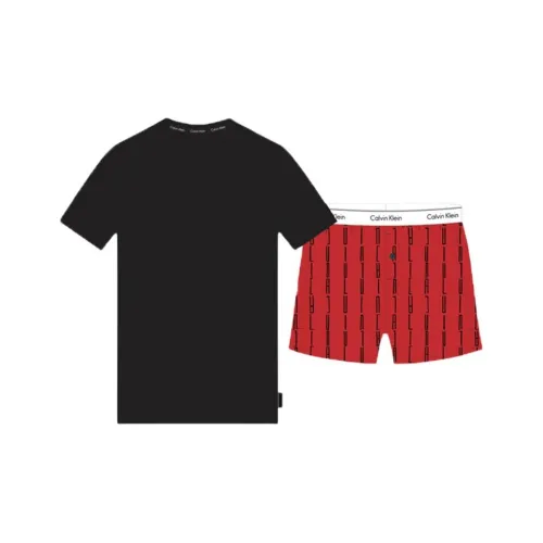 Calvin Klein Повседневная Спортивная Одежда Мужская Черная Красная