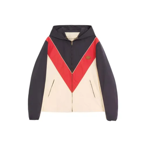 Valentino Vlogo SS25 Куртки Пальто Мужской Темно-синий Синий Небесный