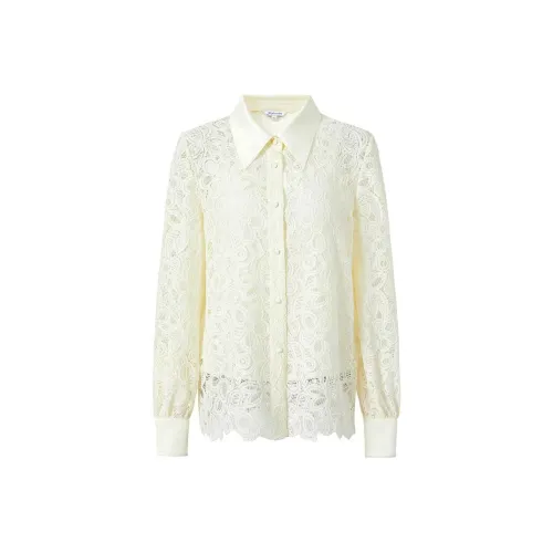 JZ. ANNAKRO Рубашка Женская Натуральный Белый