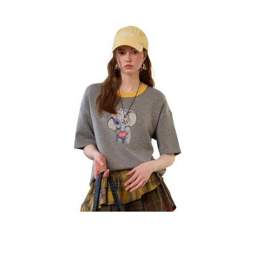 CHOCOOLATE Т-рубашка с рукавом-кафтан женская серая