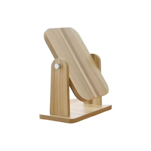 JIXUAN Минималистский стиль Портативный Зеркала MAKE UP Высокое разрешение Деревянный Вращающийся