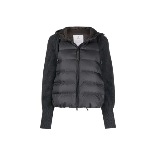 Brunello Cucinelli Черные Женские Пуховики