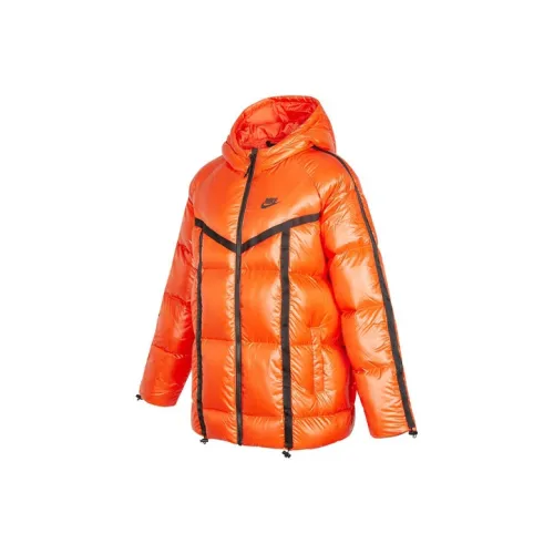 NIKE Апельсиновые Женские Пуховики