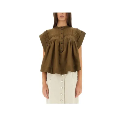 ISABEL MARANT ETOILE Рубашка Женская Хаки