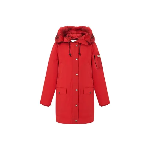 KENZO Женские красные пуховики