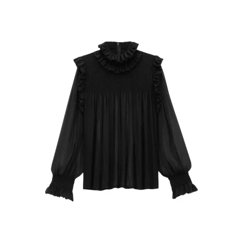 SAINT LAURENT Рубашка Женская Черная