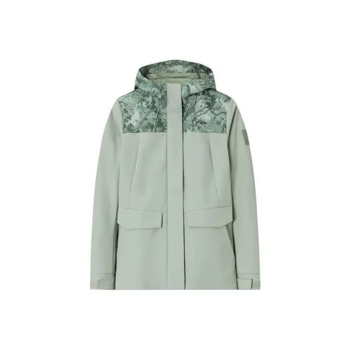 Anta x National Geographic Outdoor Collection Куртки и пальто Женские Керамическая эмаль Зеленый