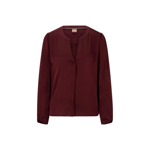 HUGO BOSS Женские Рубашки Бургундского Цвета