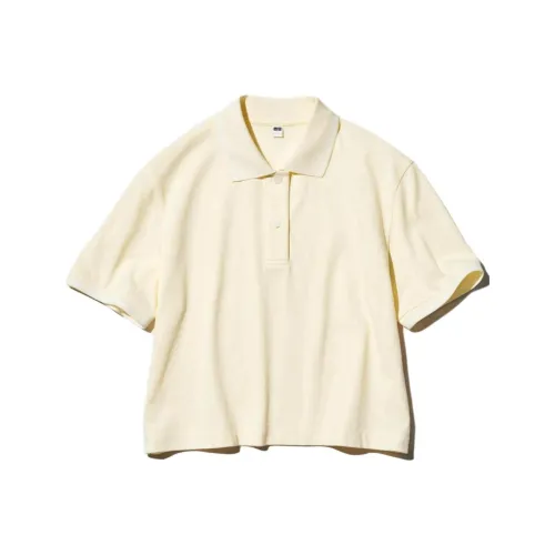 UNIQLO Поло Женское Кремовое