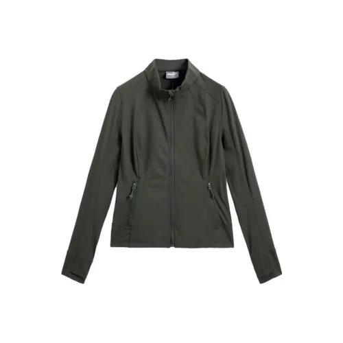 PUMA Куртка Женская Оливково-Зеленая