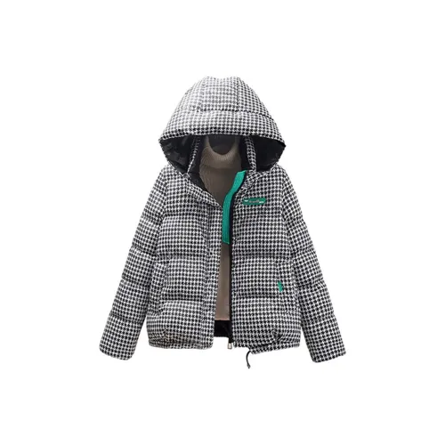 Cypress House Пуховик Женские Черный Белый Гусиная лапка