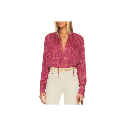 FREE PEOPLE Рубашка Женская Руж