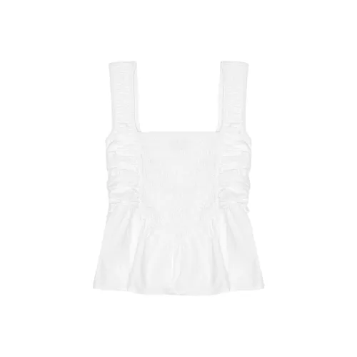 GANNI Белые Женские Камисоли