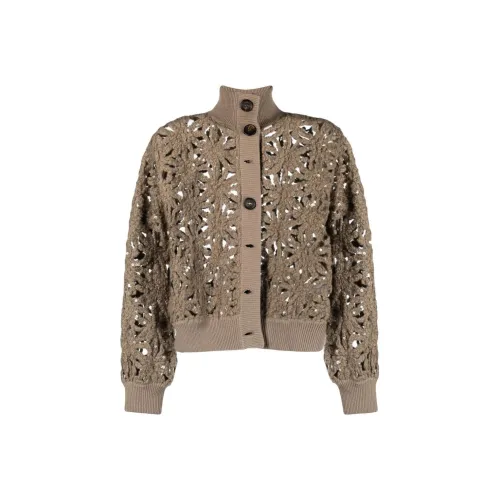 BRUNELLO CUCINELLI Трикотаж Женский Светло-Коричневый