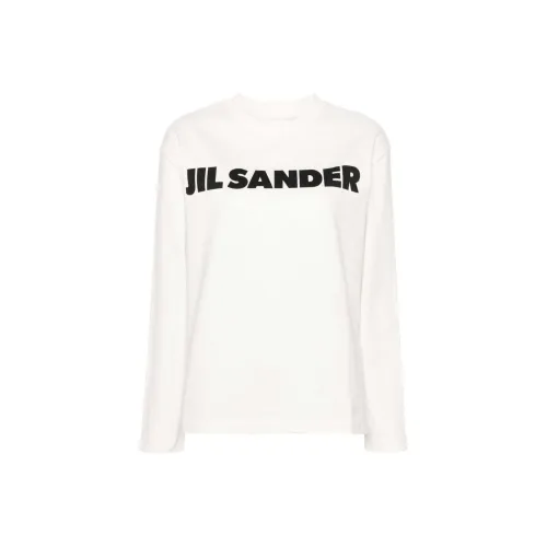 JIL SANDER SS24 Свитшот Женский Айвори Белый