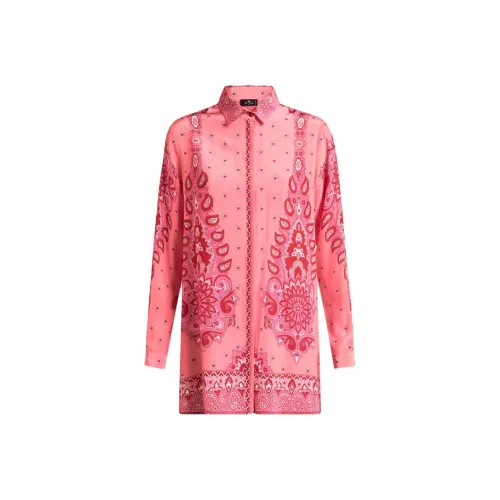 ETRO Розовые Женские Рубашки